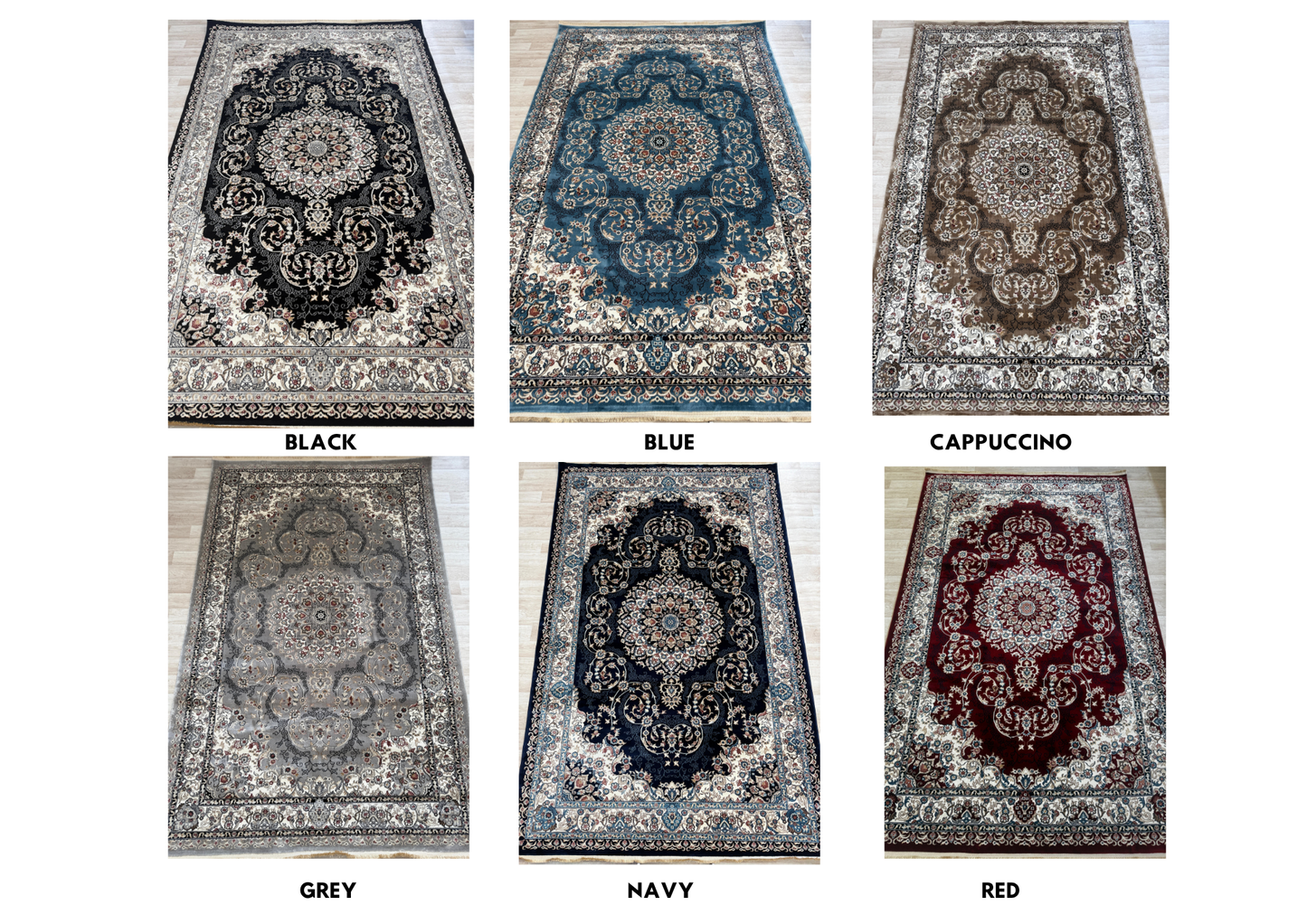 Mistral Medallion Collection - Traditional Style Living Room Rug