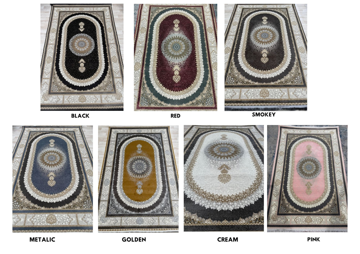 1200 Reeds - Persian Medalion Living Room Area Rug