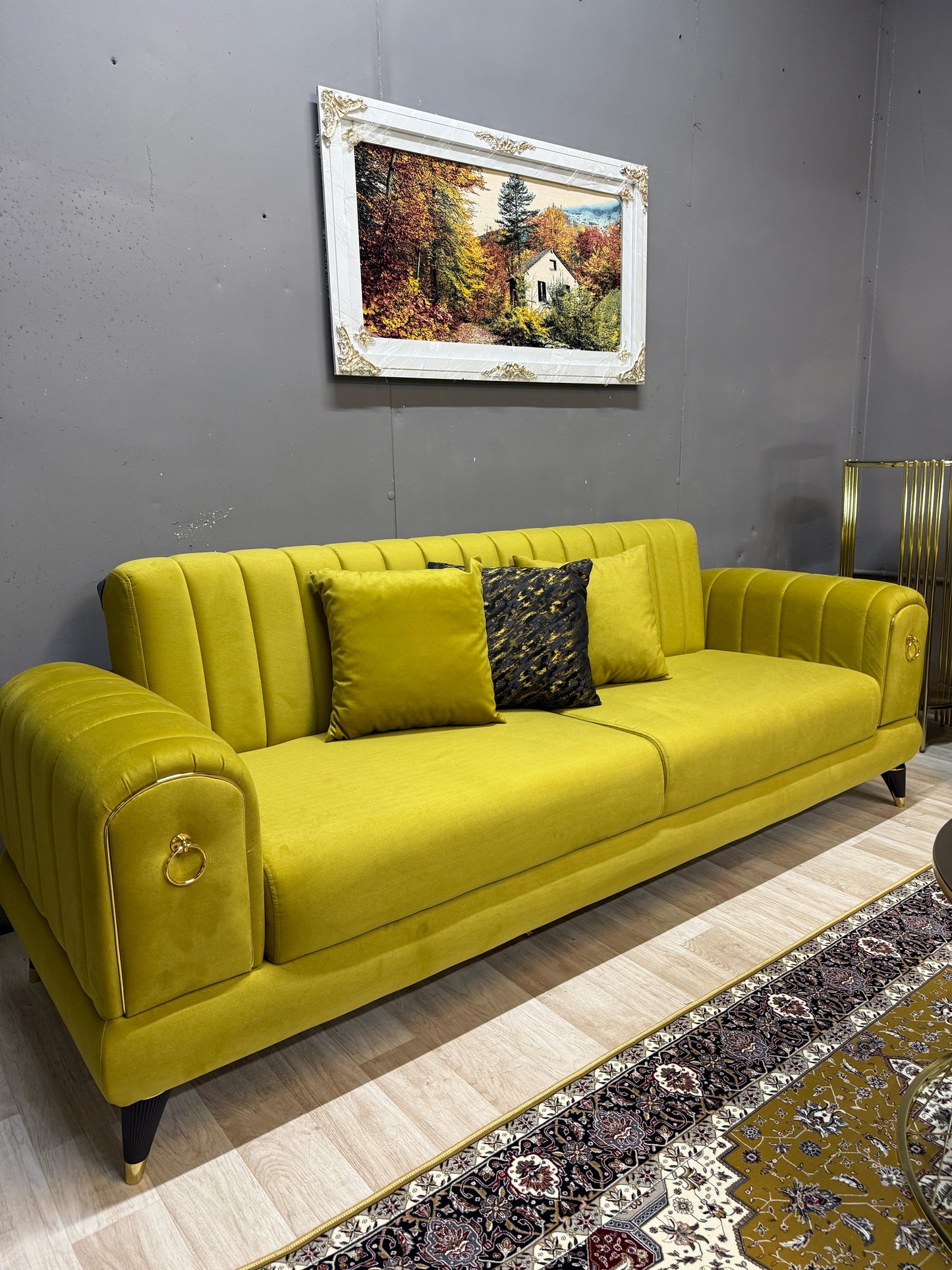 Toledo Yellow - Sofa Set
