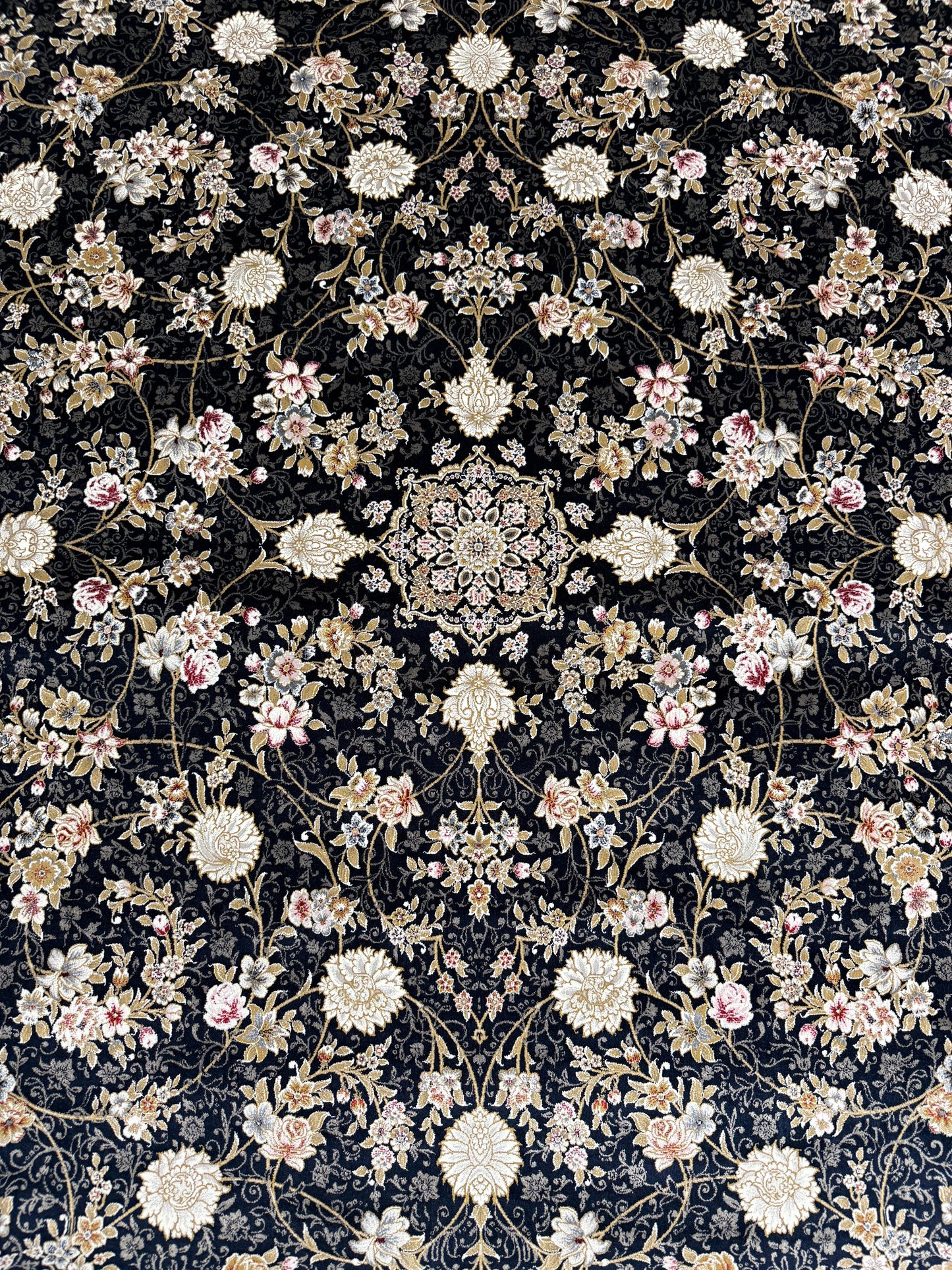 Black Oriental Living Room Persian - 1200 Reeds Rug