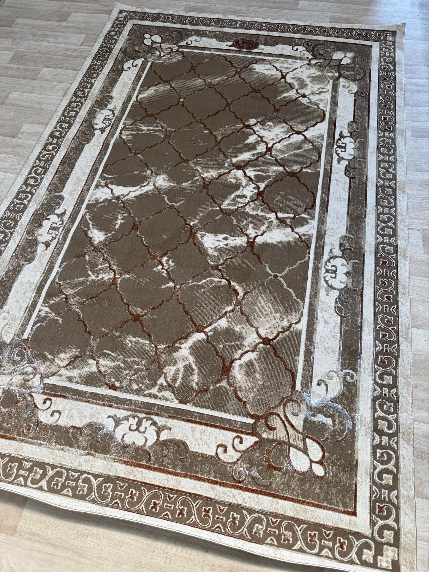 Emoji Diamond Design Rug - Shimmer Living Room Area Rugs