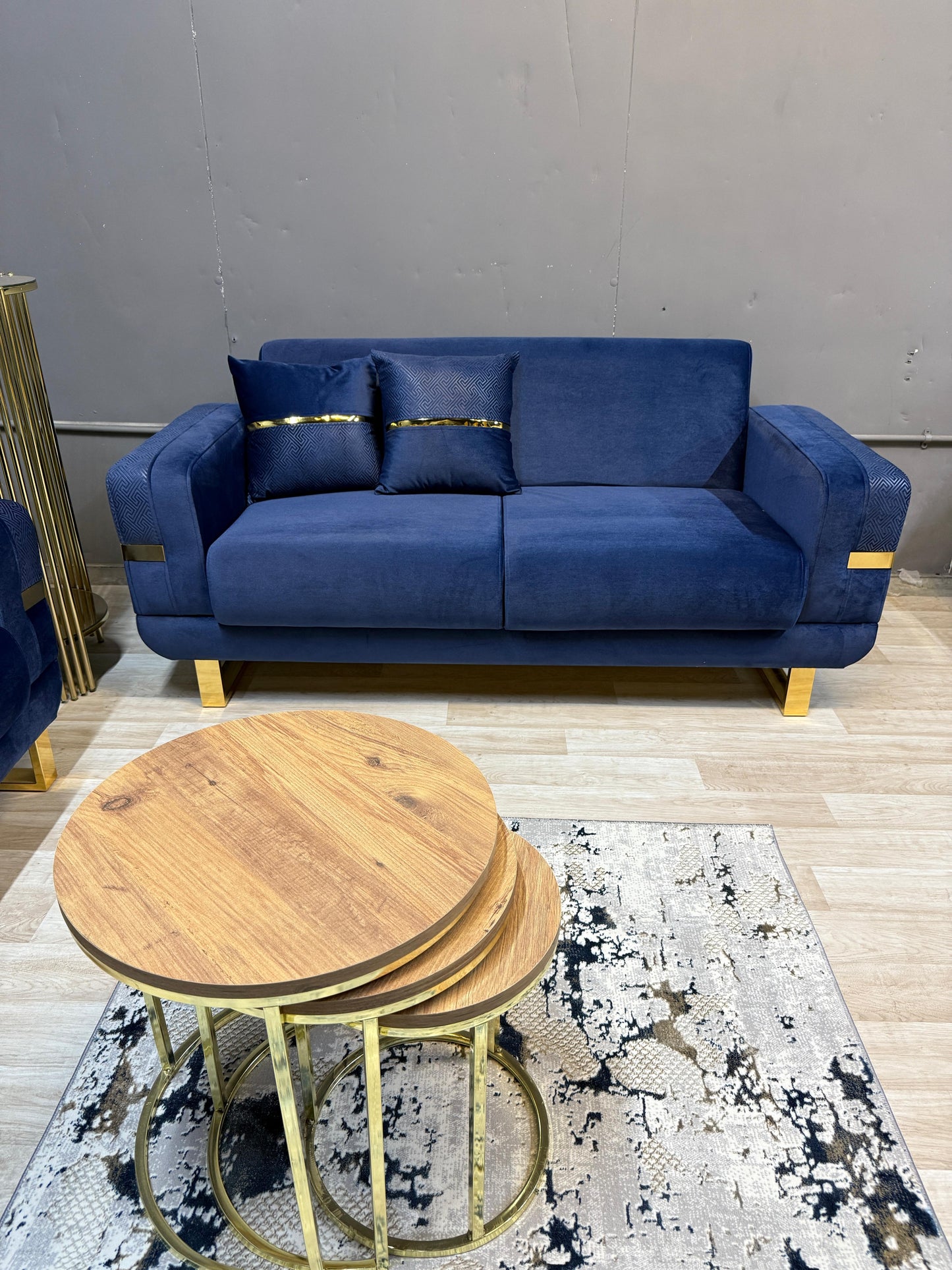 Prestij Blue - Sofa Set