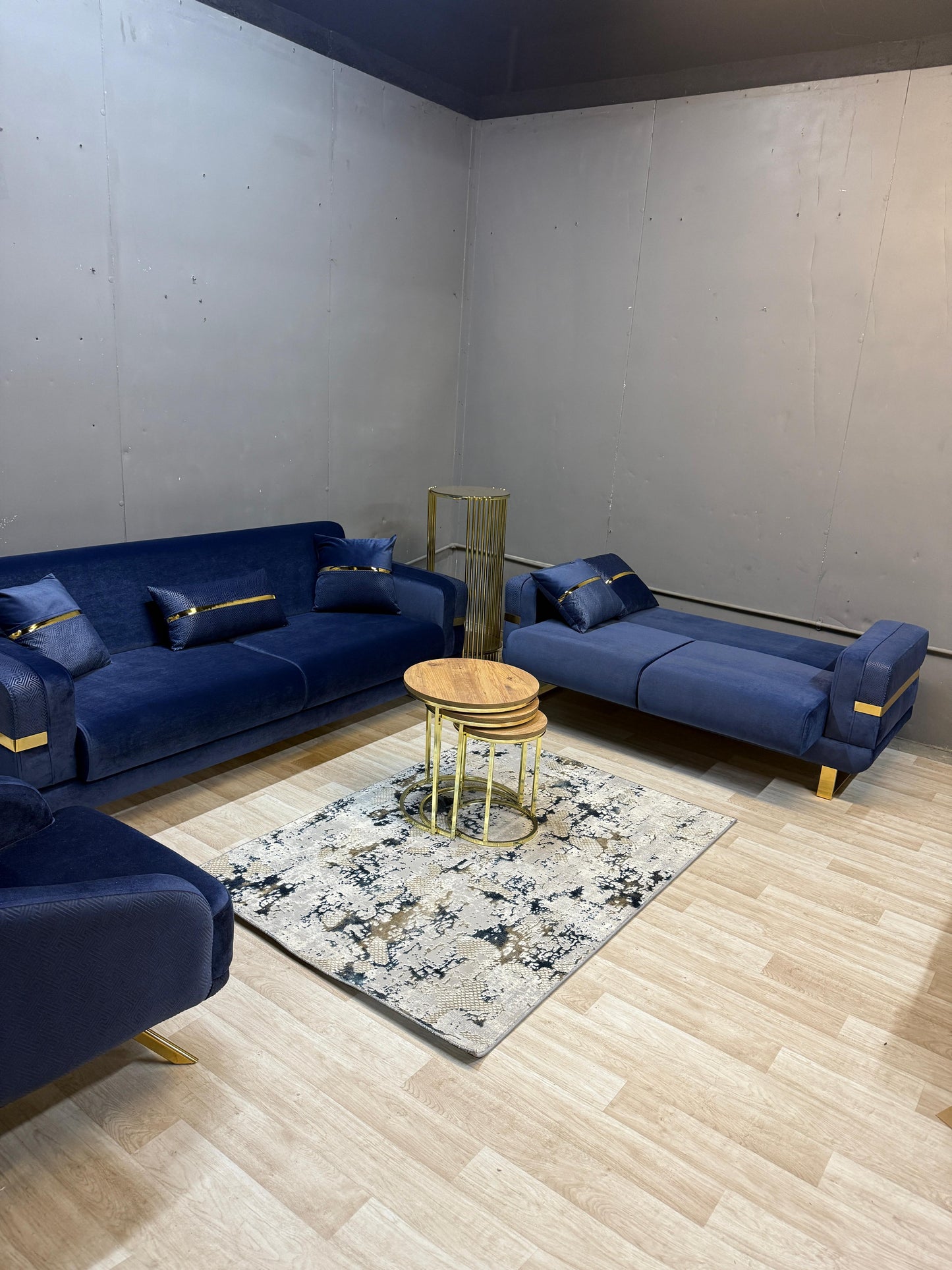 Prestij Blue - Sofa Set