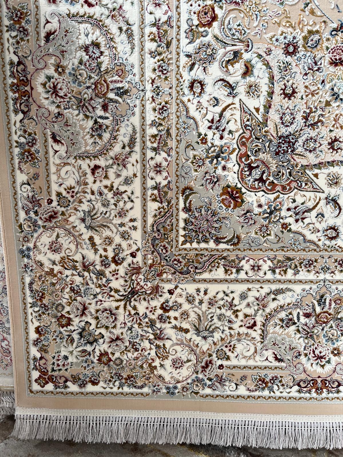 Salary Beige Persian Rug Design - 1500 Reeds