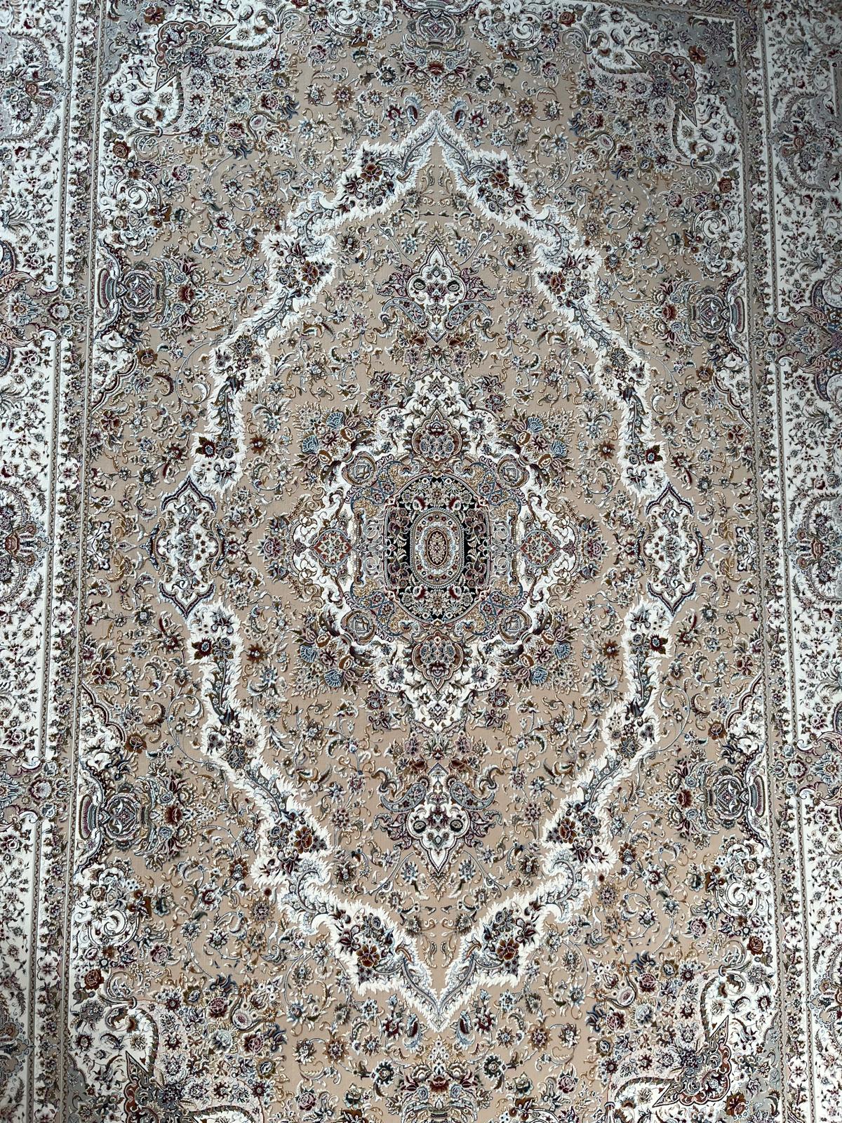 Salary Beige Persian Rug Design - 1500 Reeds