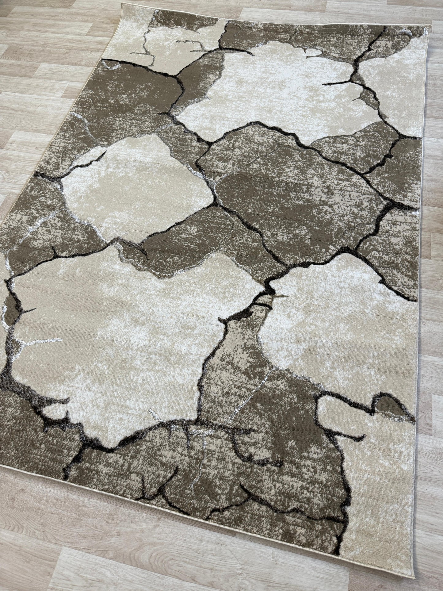 Emoji Modern Shimmer Rug - Living Room Area Rug