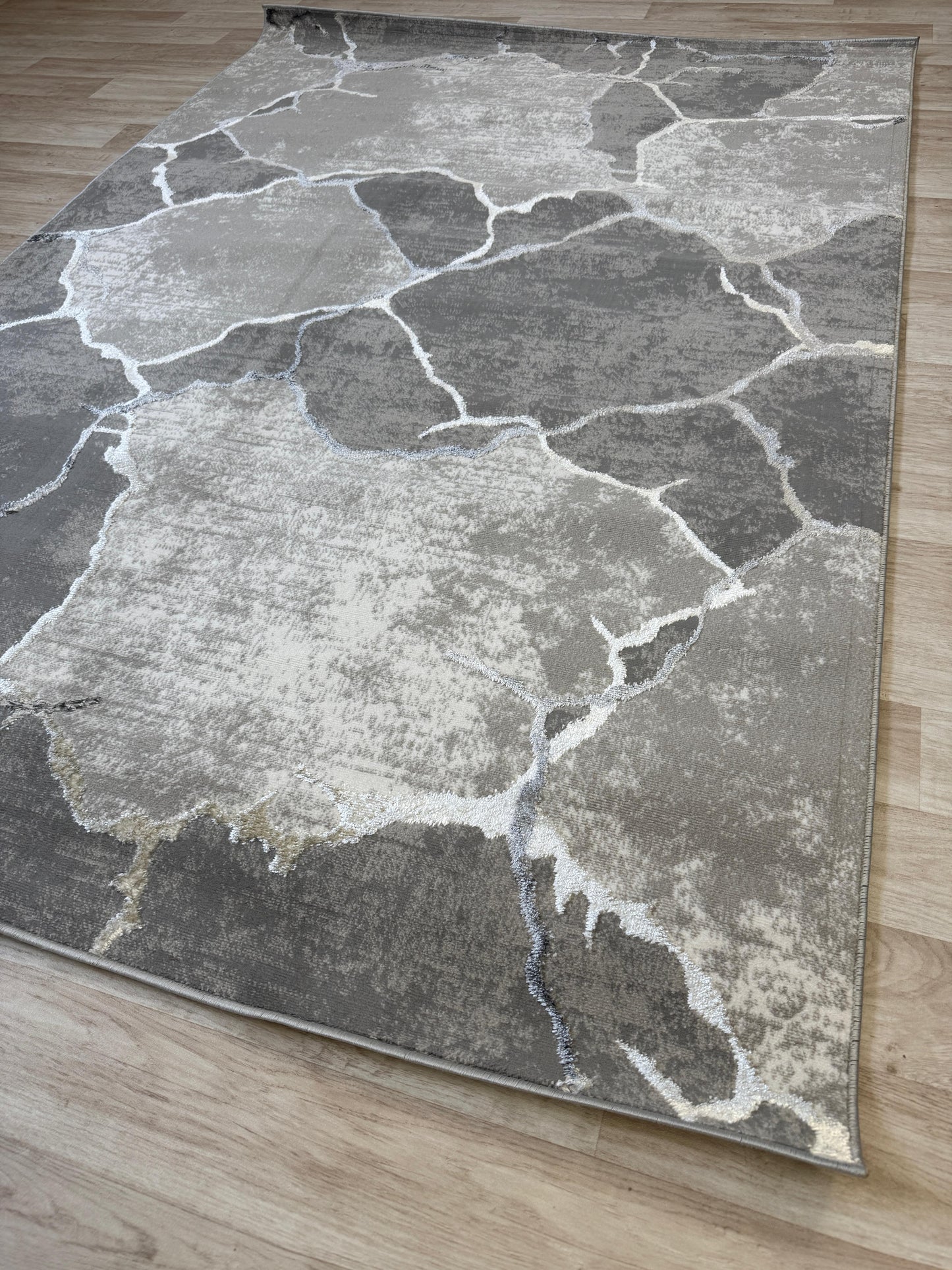 Emoji Modern Shimmer Rug - Living Room Area Rug