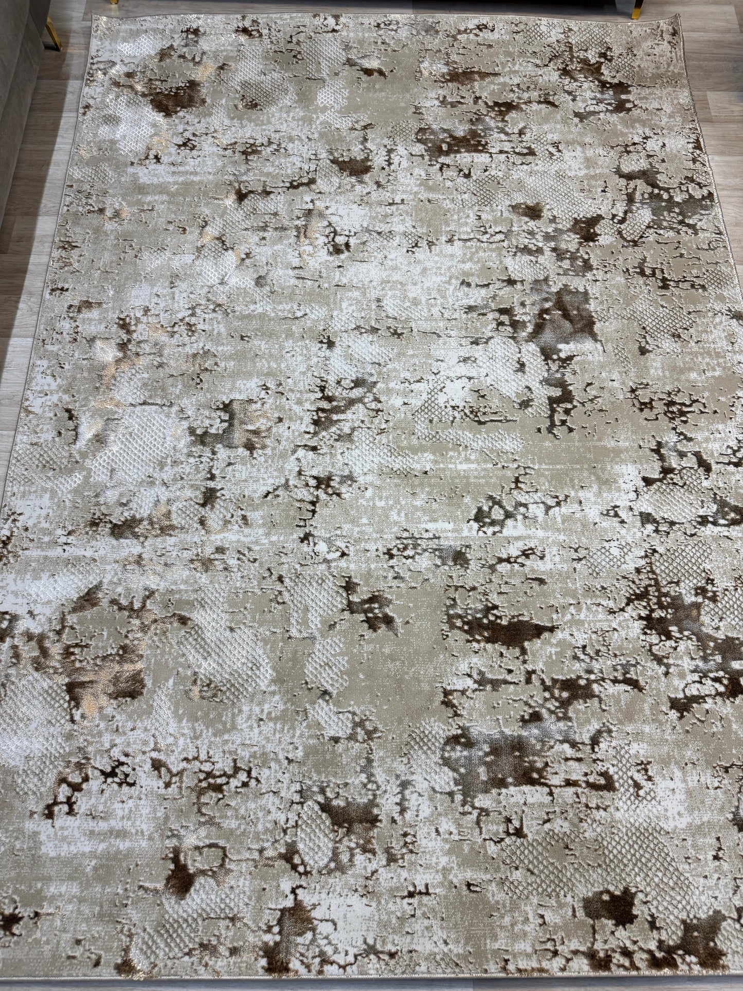 Emoji Abstract Beige Brown 240 x 340cm