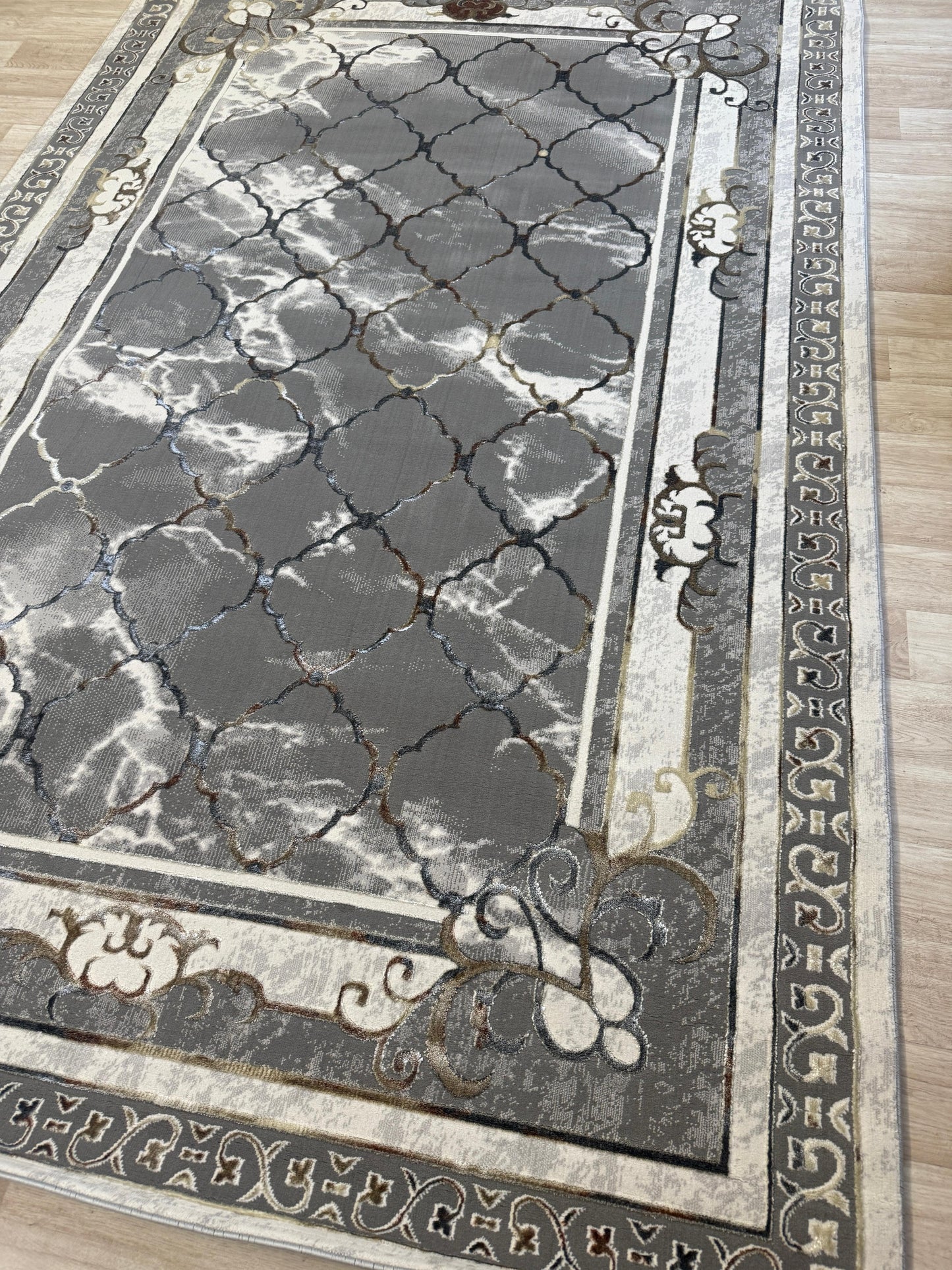 Emoji Diamond Design Rug - Shimmer Living Room Area Rugs