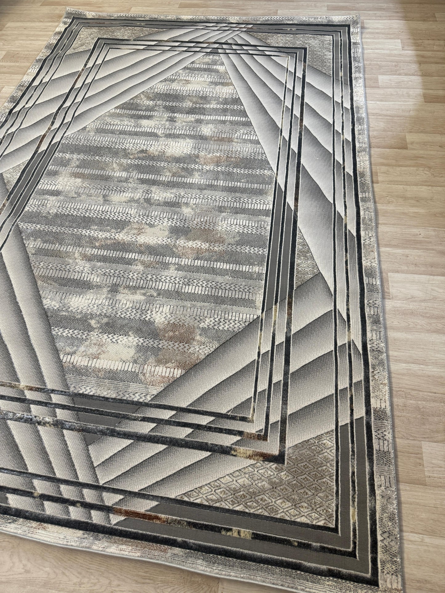 Emoji Geometric Shimmer Rug Collection
