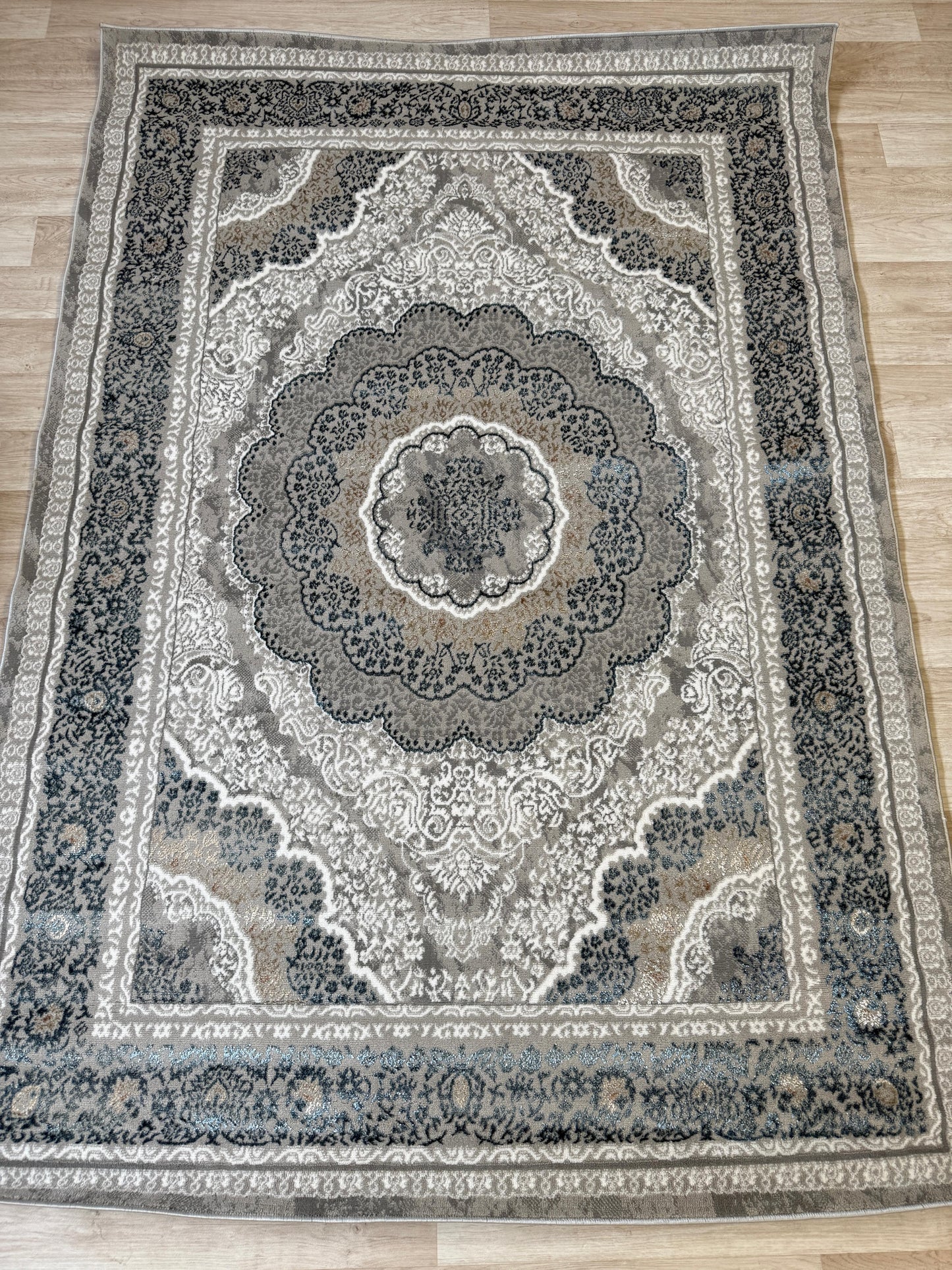 Emoji Shimmer Rug - Oriental Style Living Room Area Rug