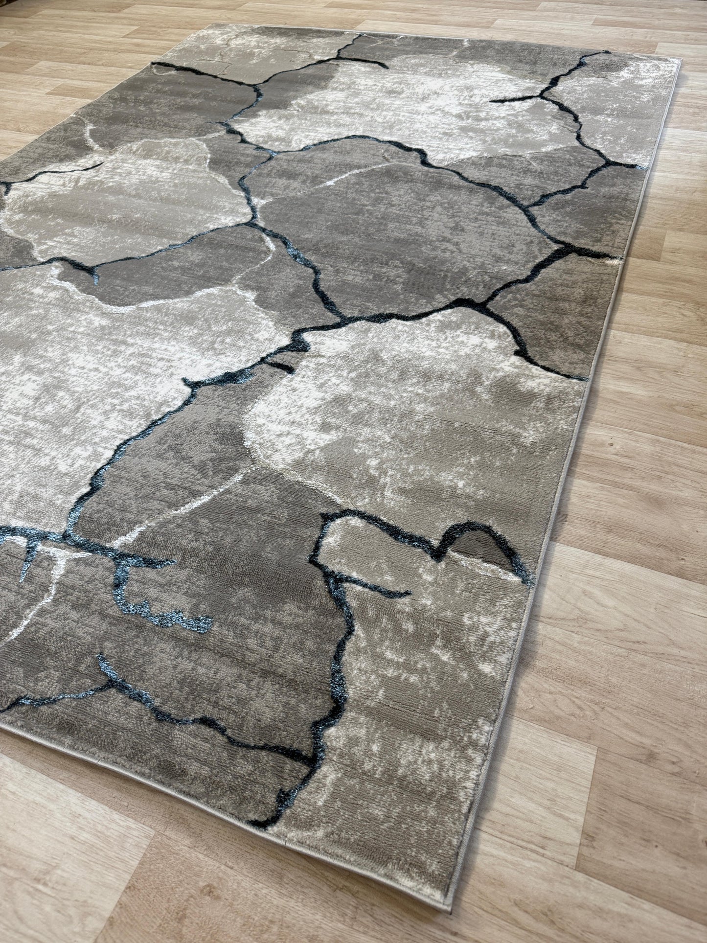 Emoji Modern Shimmer Rug - Living Room Area Rug