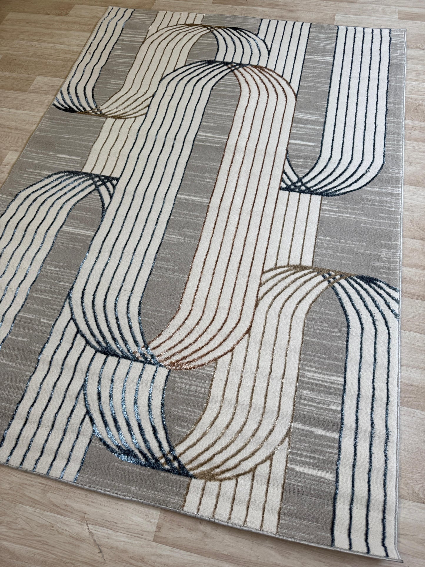 Emoji Modern Style Shimmer Rug - Living Room Area Rug