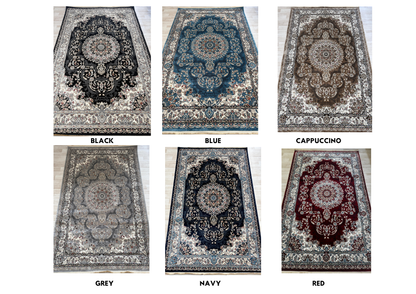 Mistral Medallion Collection - Traditional Style Living Room Rug