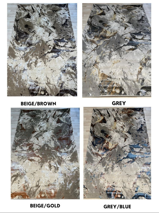 Emoji Abstract Shimmer Rug Collection