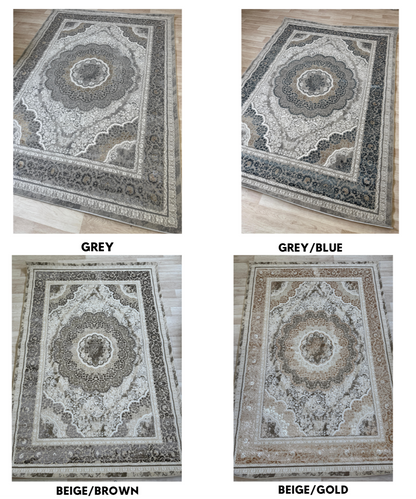 Emoji Shimmer Rug - Oriental Style Living Room Area Rug