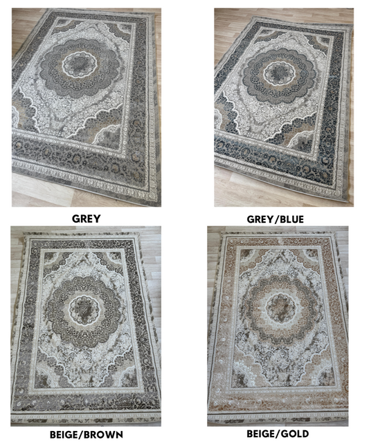 Emoji Shimmer Rug - Oriental Style Living Room Area Rug