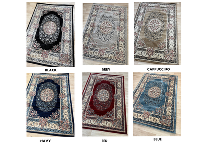 Dima Vintage Design Living Room Area Rug - Stylish & Available in 6 Colors
