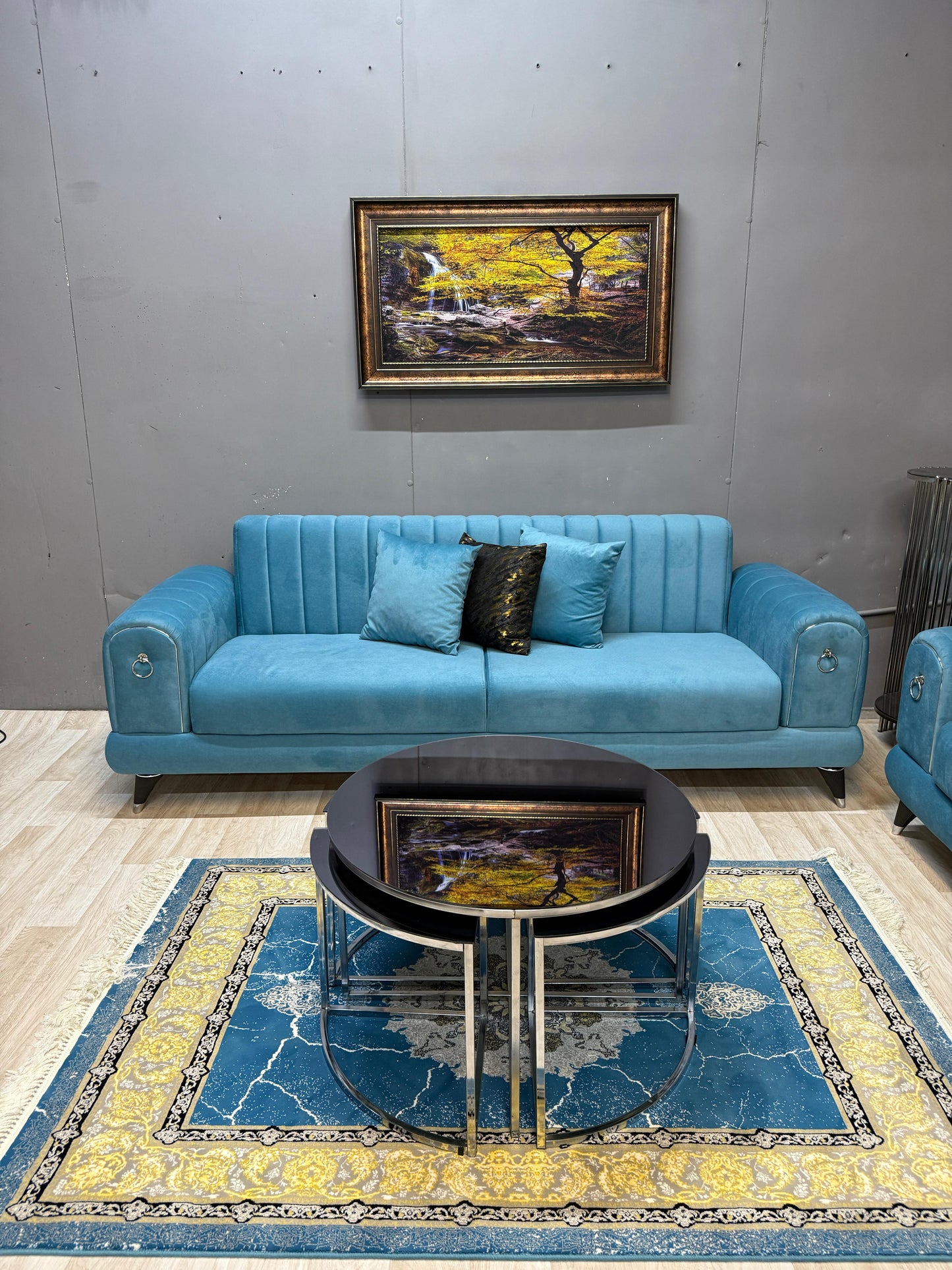 Toledo Blue - Sofa Set