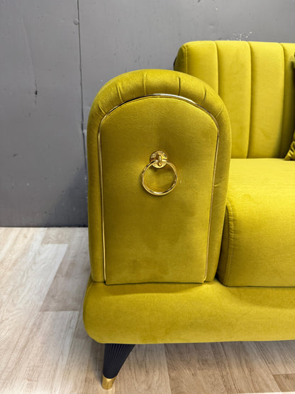 Toledo Yellow - Sofa Set