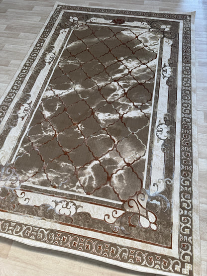 Emoji Diamond Design Rug - Shimmer Living Room Area Rugs
