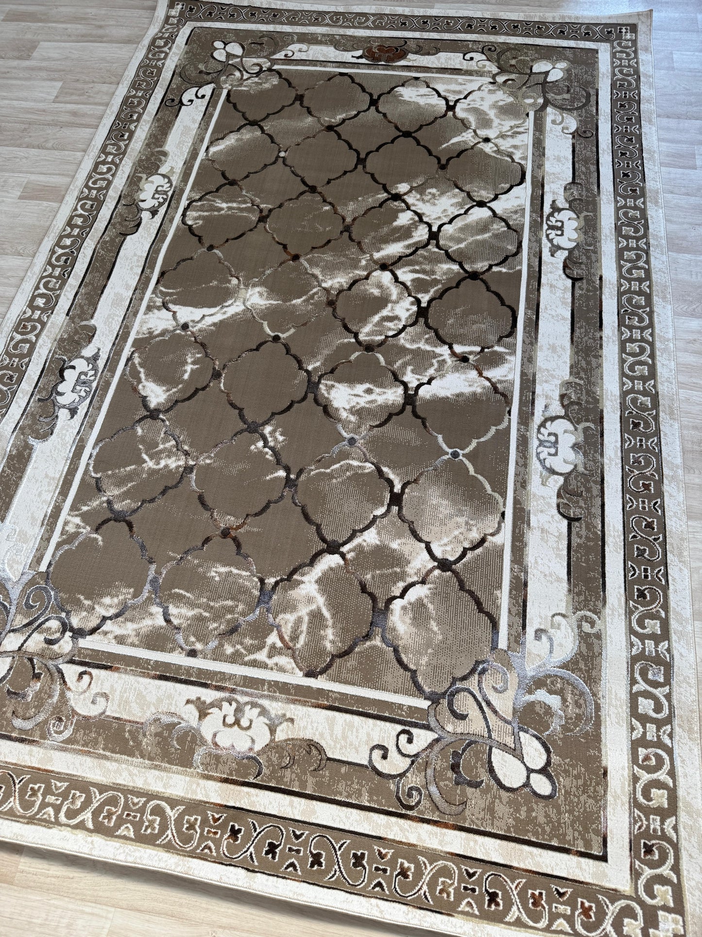 Emoji Diamond Design Rug - Shimmer Living Room Area Rugs