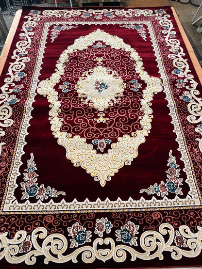 Mistral Red Design Living Room Area Rug