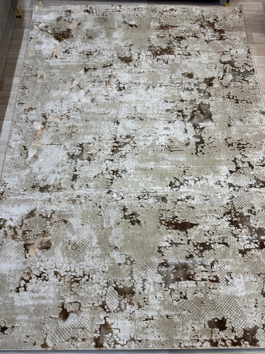 Emoji Abstract Beige Brown 240 x 340cm