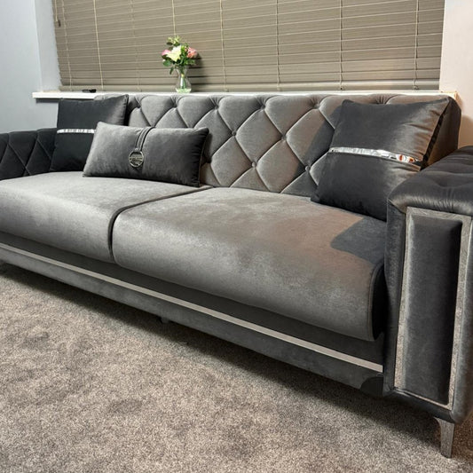 Bolivia Dark Grey Sofa Set (3+2)