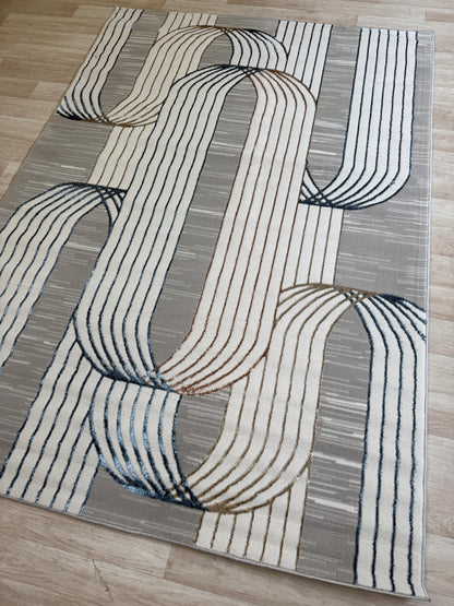 Emoji Modern Style Shimmer Rug - Living Room Area Rug