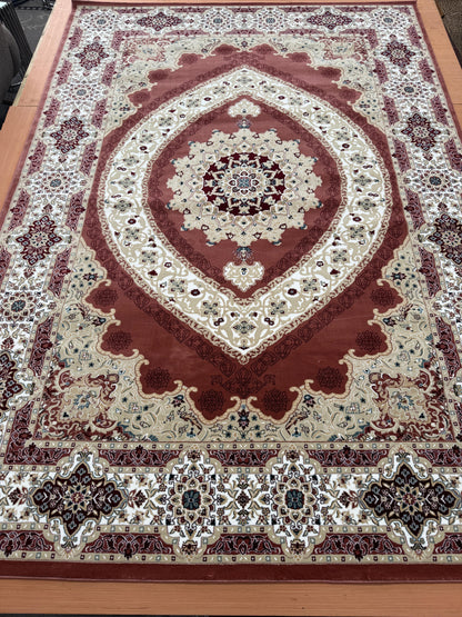 Isfahan Red Design Living Room Area Rug