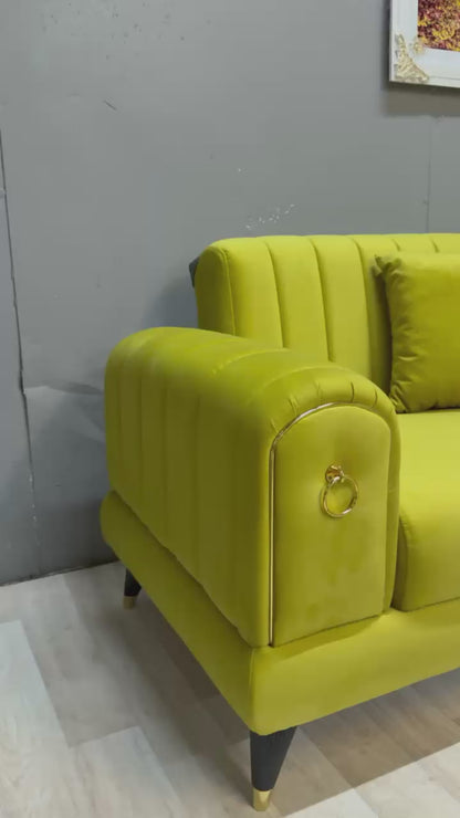 Toledo Yellow - Sofa Set